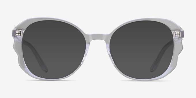 Papillon Clear AcetateEyeglass Frames from EyeBuyDirect, with Tinted Lenses