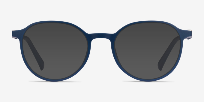 Fresco Navy PlasticEyeglass Frames from EyeBuyDirect, with Tinted Lenses