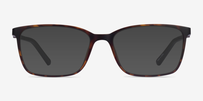 Mosey Tortoise PlasticEyeglass Frames from EyeBuyDirect, with Tinted Lenses