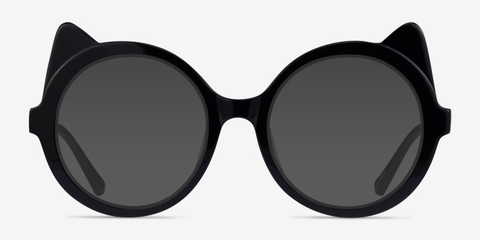 Tonks Black Gold AcetateEyeglass Frames from EyeBuyDirect, with Tinted Lenses