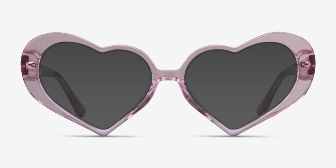 Sweet Heart Crystal Pink Glasses for Women | Eyebuydirect