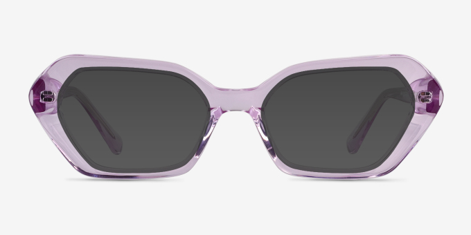 Lucille Crystal Mauve AcetateEyeglass Frames from EyeBuyDirect, with Tinted Lenses
