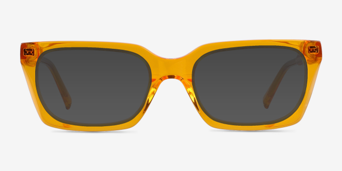 Petula Crystal Orange AcetateEyeglass Frames from EyeBuyDirect, with Tinted Lenses