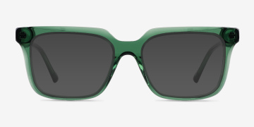 Sandie Square Crystal Green Full Rim Eyeglasses | Eyebuydirect Canada