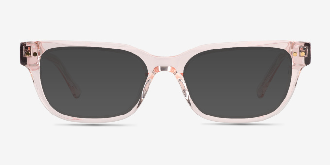 Liz Crystal Nude AcetateEyeglass Frames from EyeBuyDirect, with Tinted Lenses