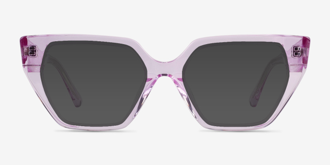 Dionne Crsytal Light Purple AcetateEyeglass Frames from EyeBuyDirect, with Tinted Lenses