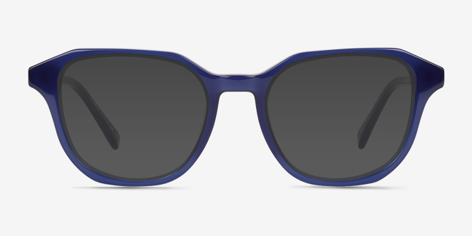 Florus Blue Alternative MaterialsEyeglass Frames from EyeBuyDirect, with Tinted Lenses