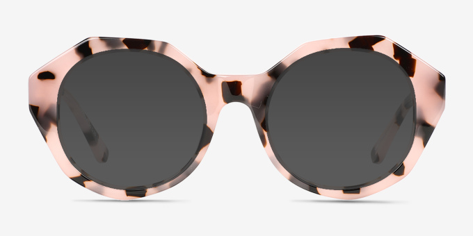 Gerania Ivory Tortoise Alternative MaterialsEyeglass Frames from EyeBuyDirect, with Tinted Lenses
