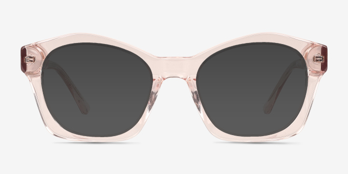 Aronia Crystal Light Pink Alternative MaterialsEyeglass Frames from EyeBuyDirect, with Tinted Lenses
