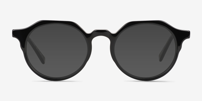 Monarda Black Alternative MaterialsEyeglass Frames from EyeBuyDirect, with Tinted Lenses