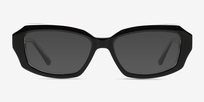 Caladium Black Crystal Alternative MaterialsEyeglass Frames from EyeBuyDirect, with Tinted Lenses