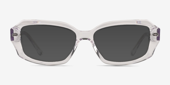 Caladium Crystal Alternative MaterialsEyeglass Frames from EyeBuyDirect, with Tinted Lenses