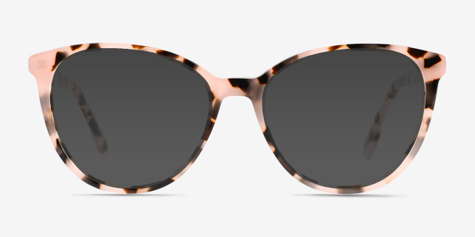 Yarrow Ivory Tortoise Alternative MaterialsEyeglass Frames from EyeBuyDirect, with Tinted Lenses