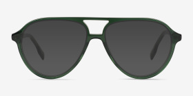 Verbena Crystal Green Acétate Montures de lunettes de vue d'EyeBuyDirect, with Tinted Lenses