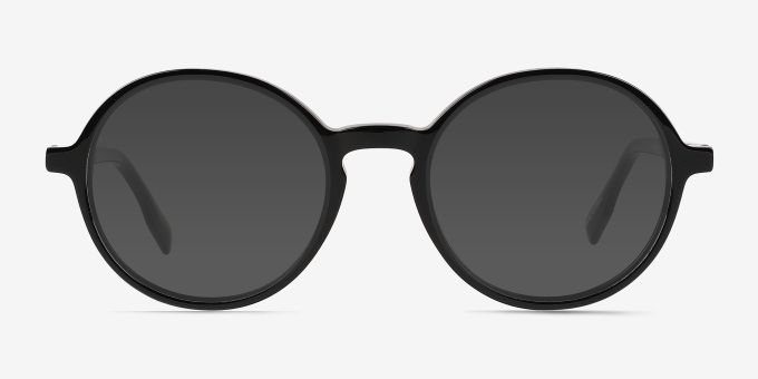 Amaranth Black Alternative MaterialsEyeglass Frames from EyeBuyDirect, with Tinted Lenses