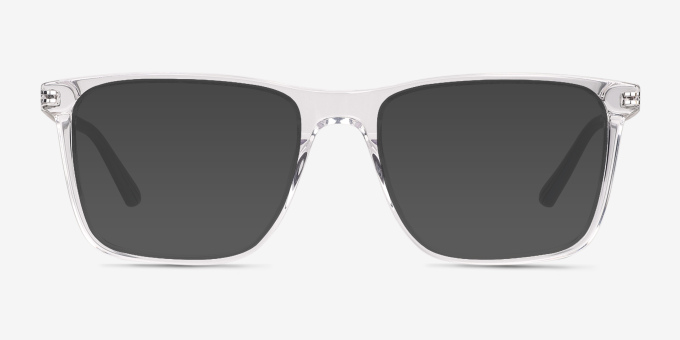 Vim Crystal Gray AcétateMontures de lunettes de vue d'EyeBuyDirect, Avec des Verres Teintés
