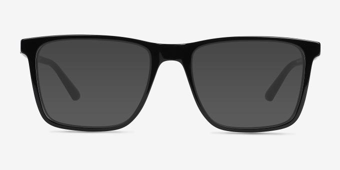 Vim Noir AcétateMontures de lunettes de vue d'EyeBuyDirect, Avec des Verres Teintés