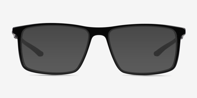 Zing Black AcetateEyeglass Frames from EyeBuyDirect, with Tinted Lenses