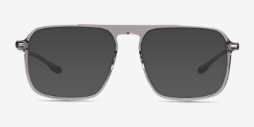 Uplift - Square Aqua Gray Frame Prescription Sunglasses, Eyebuydirect