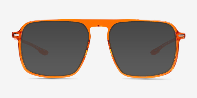 Zip Crystal Orange AcetateEyeglass Frames from EyeBuyDirect, with Tinted Lenses