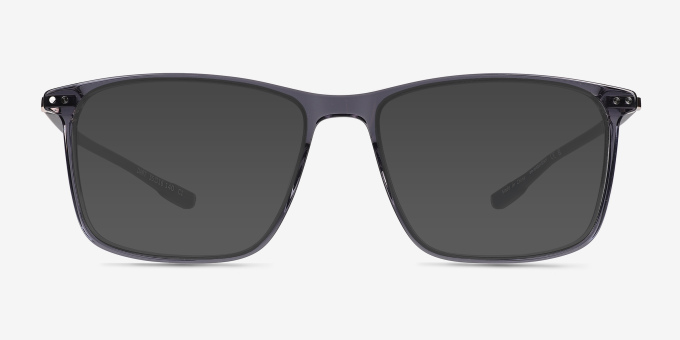 Dart Fade Crystal Gray AcetateEyeglass Frames from EyeBuyDirect, with Tinted Lenses