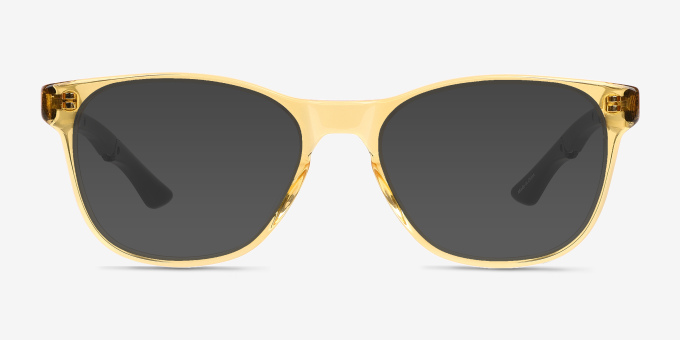 Fortitude Crystal Yellow AcetateEyeglass Frames from EyeBuyDirect, with Tinted Lenses