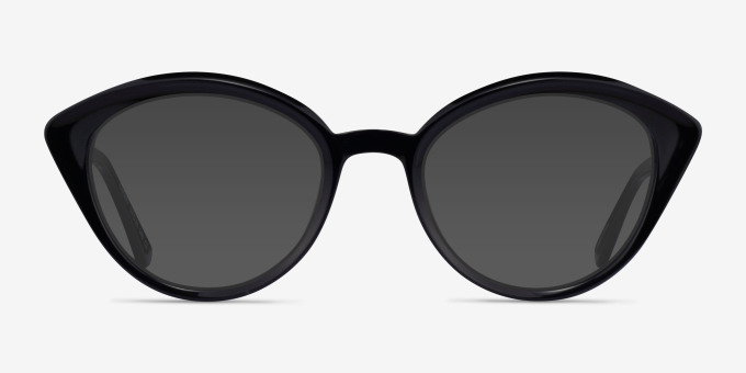 Cherry Black AcetateEyeglass Frames from EyeBuyDirect, with Tinted Lenses