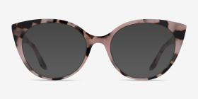 Leilani Pink Tortoise Acétate Montures de lunettes de vue d'EyeBuyDirect, with Tinted Lenses