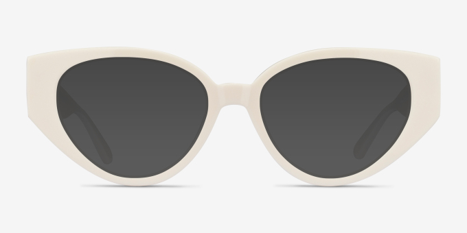 Lexie White AcetateEyeglass Frames from EyeBuyDirect, with Tinted Lenses