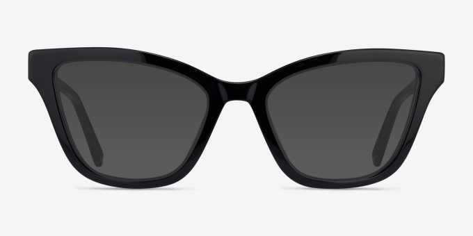 Danielle Black AcetateEyeglass Frames from EyeBuyDirect, with Tinted Lenses