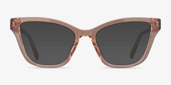 Danielle Champagne AcetateEyeglass Frames from EyeBuyDirect, with Tinted Lenses