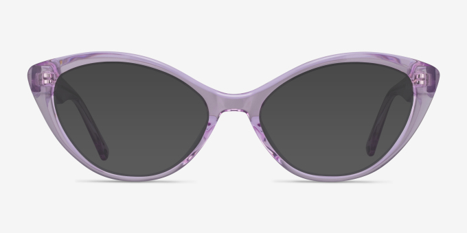 Melanie Light Purple AcetateEyeglass Frames from EyeBuyDirect, with Tinted Lenses
