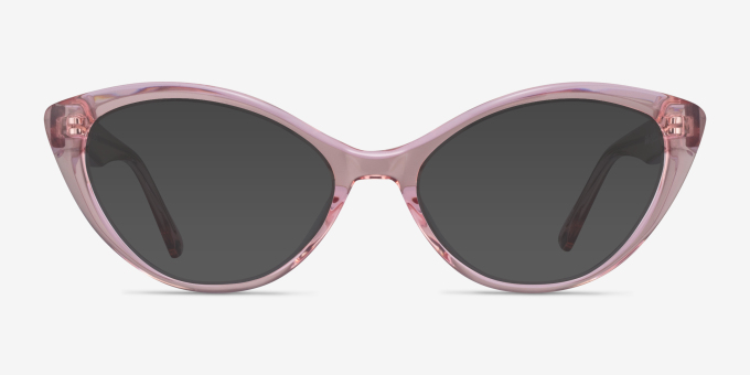 Melanie Crystal Pink AcetateEyeglass Frames from EyeBuyDirect, with Tinted Lenses