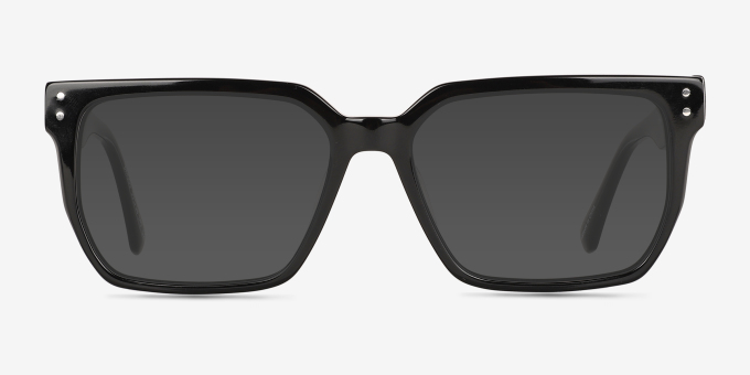 Briggs Black AcetateEyeglass Frames from EyeBuyDirect, with Tinted Lenses