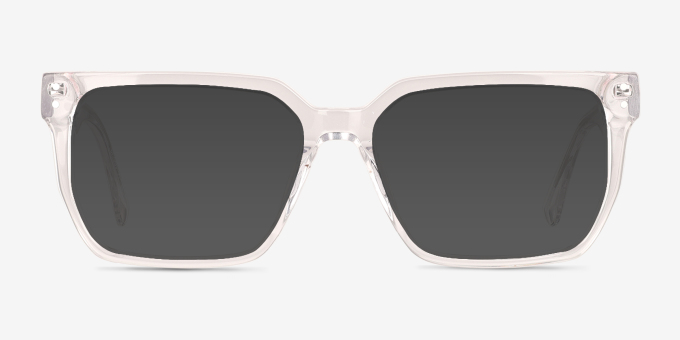 Briggs Clear AcetateEyeglass Frames from EyeBuyDirect, with Tinted Lenses