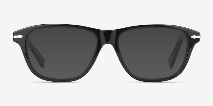 Harbor Black AcetateEyeglass Frames from EyeBuyDirect, with Tinted Lenses