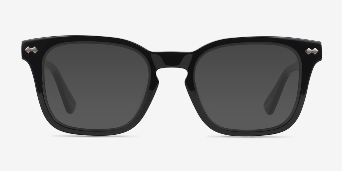 Thom Black AcetateEyeglass Frames from EyeBuyDirect, with Tinted Lenses