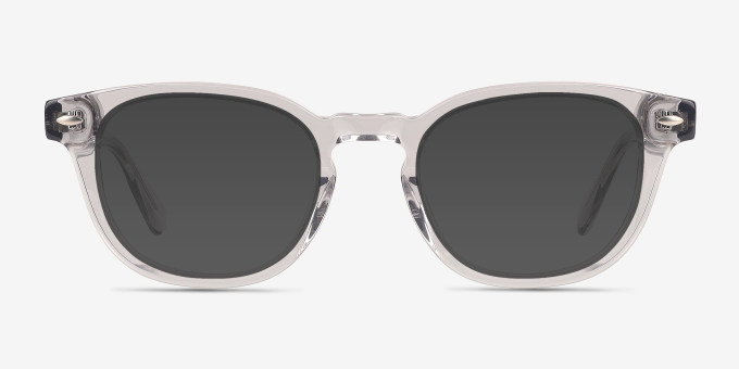 Pique Smoke AcetateEyeglass Frames from EyeBuyDirect, with Tinted Lenses