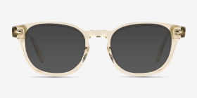 Pique Jaune Acétate Montures de lunettes de vue d'EyeBuyDirect, with Tinted Lenses