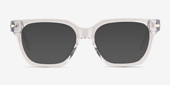 Visor Crystal Clear AcetateEyeglass Frames from EyeBuyDirect, with Tinted Lenses