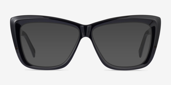 Scribble Black Flower AcetateEyeglass Frames from EyeBuyDirect, with Tinted Lenses