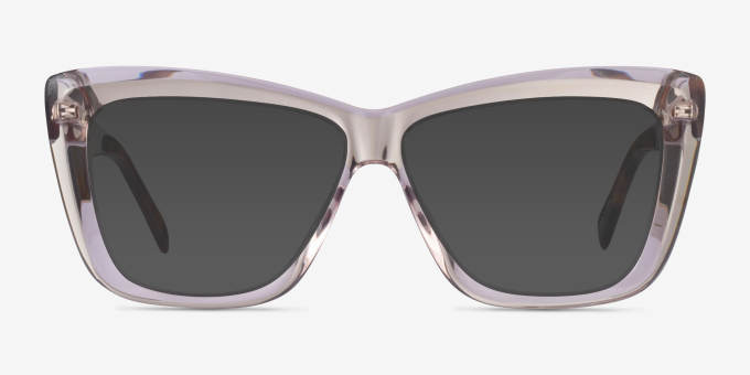 Scribble Crystal Light Brown AcetateEyeglass Frames from EyeBuyDirect, with Tinted Lenses