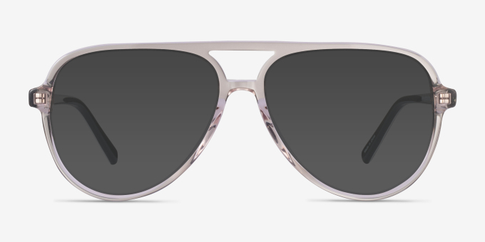 Loft Crystal Light Brown AcetateEyeglass Frames from EyeBuyDirect, with Tinted Lenses