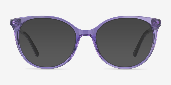 Mural Purple AcetateEyeglass Frames from EyeBuyDirect, with Tinted Lenses