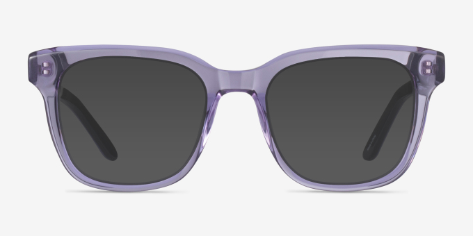 Compose Crystal Purple AcetateEyeglass Frames from EyeBuyDirect, with Tinted Lenses