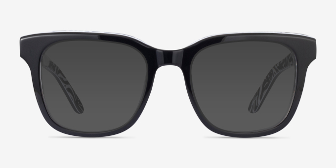 Compose Black AcetateEyeglass Frames from EyeBuyDirect, with Tinted Lenses