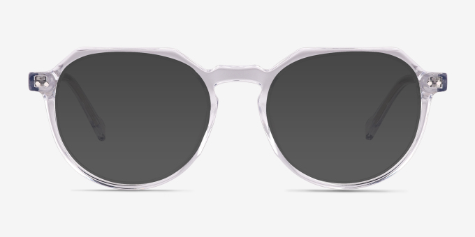 Birdie Clear AcetateEyeglass Frames from EyeBuyDirect, with Tinted Lenses