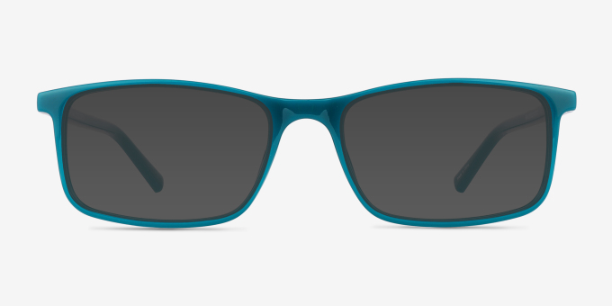 Sapling Shiny Solid Green Alternative MaterialsEyeglass Frames from EyeBuyDirect, with Tinted Lenses