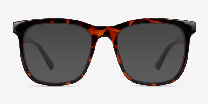 Rowen Shiny Tortoise Alternative MaterialsEyeglass Frames from EyeBuyDirect, with Tinted Lenses