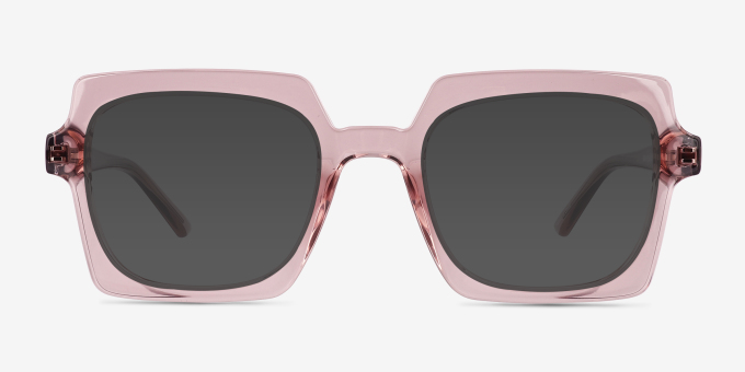 Walnut Crystal Nude Alternative MaterialsEyeglass Frames from EyeBuyDirect, with Tinted Lenses